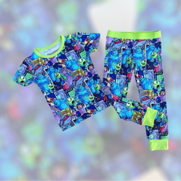 Monster Inc Bamboo Pj Set - Picture 1 of 4